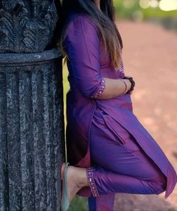 Traditional Kurta And Palazzo Set With Dupatta