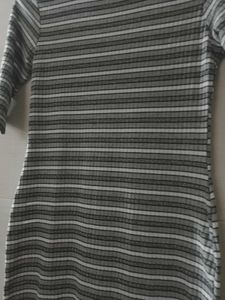 Grey Shimmer Bodycon Dress