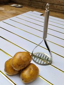 tainless Steel Potato Masher &amp; Vegetable Smasher f