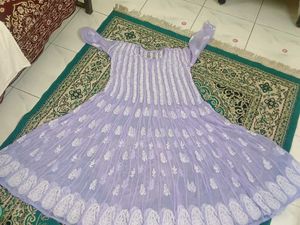 56 kali chikankari anarkali