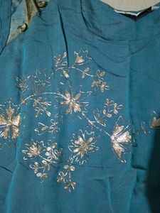 Elegant Blue anarkali kurta