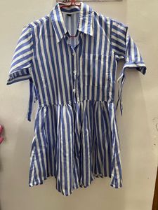 Blue Striped Top