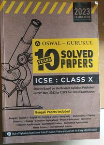 oswal 10 years class X icse