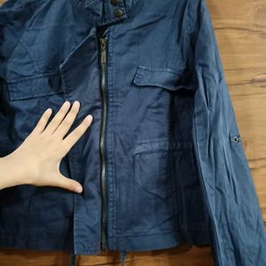 Blue Crop Jacket
