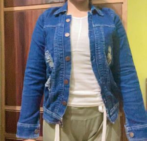 Distressed Denim Jacket