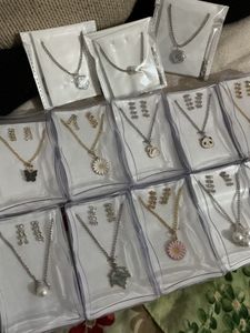 Necklace Charm Chain with adorable earrings