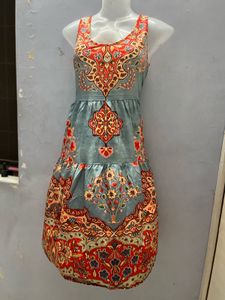 Floral Print Sleeveless Dress
