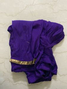 Elegant Beaded Purple Anarkali Full Set