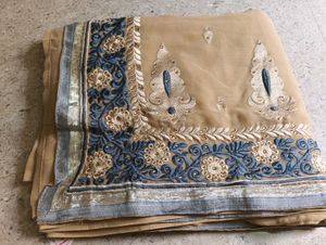Resham Work Saree
