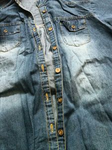 New Beautiful Kurta With Denim Shirt
