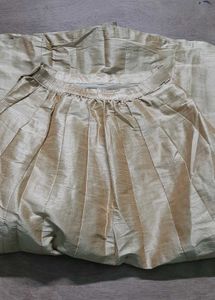 Top And Skirt Banarsi With Heavy Hand Work
