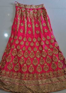 Stunning Pink Embroidered Lehenga Choli