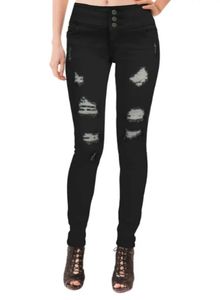Black Party Ripped Jeans