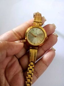 Vintage Titan Gold Watch