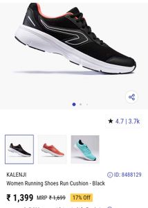 Kalenji Women Running Shoes Run Cushion
