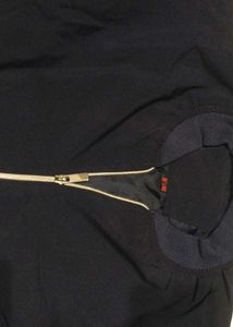 Navy Blue Bomber Jacket