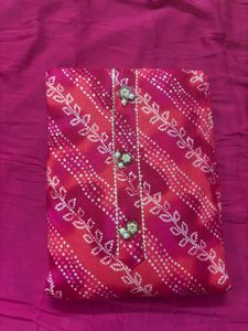 Pink Printed Kurta Set