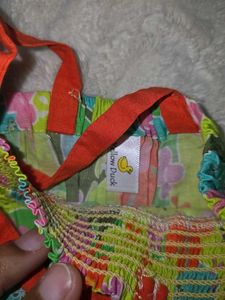 Girls Printed Jumpsuit- 0-6m