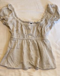 H&m peplum babydoll top