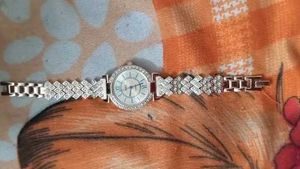 Rose Gold Crystal Accent Watch