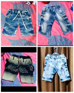 Combo Of 4 Denim Short For 7 To 8 Year Boys