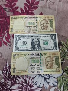Collectible Currency: Rupees & Dollar