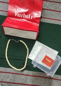 Kushals Pearl Necklace Totally New