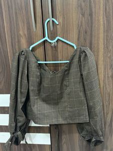 Checkered Crop Top