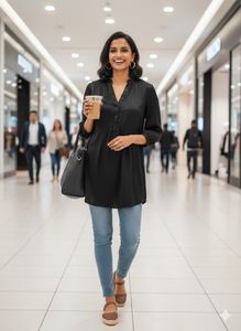 ✨ BOSS BAE Black Tunic! Mossimo Chic✈️🥂