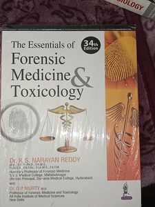 34th Edition Narayan Reddy Forensic Medicine