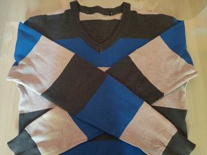 Striped V-Neck Sweater