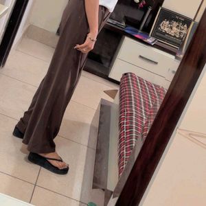 Chocolate Brown Wide Leg Pants