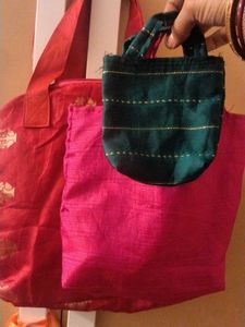 Colorful Handmade  Bag Set of 3