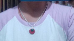 Silly Tomato Pendant Necklace