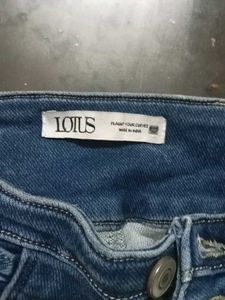 Lotus Blue High Waist Jeans.