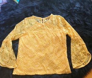 Lace Bell Sleeve Top