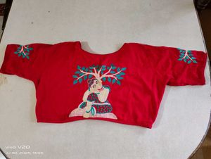 [Combo]Vintage Embroidered Blouses - Set of 2