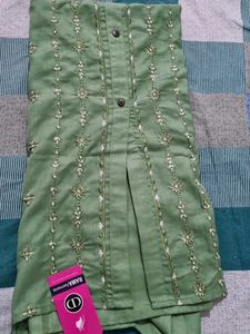 Straight Slit Kurti With Embroidery Full Design