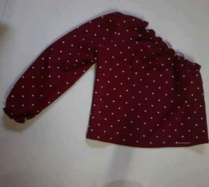 one shoulder top