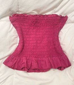 girly cute pinkish purple tube top