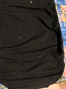 Black Sequined And Glittered Onepiece