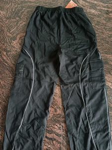 Black Cargo Joggers