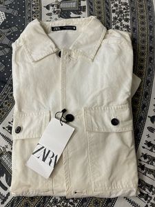 ZARA offwhite overshirt jacket