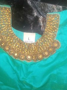 Teal Embellished Ethnic Dress