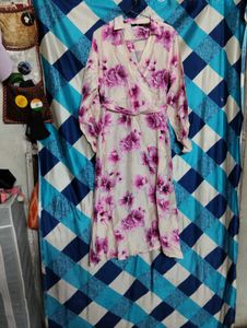 💗Pinterest Floral Wrap Midi Dress for Sale!