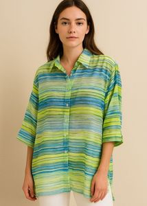ELEGANT MULTICOLOURED SHIRT FOR WOMEN