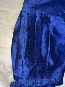 Classy Men White Kurta With Blue Pyjama(chooridar)