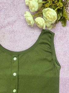 Olive Green Tank Top