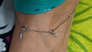 Giva 925 Real Silver Zircon Leaf Anklet(1 Piece)