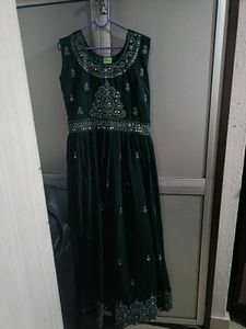 Green Embellished Kurta Set